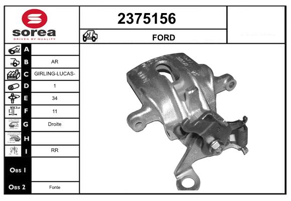 Etrier frana 2375156 EAI
