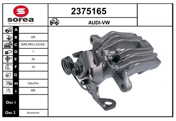 Etrier frana 2375165 EAI