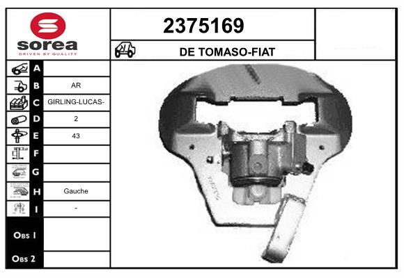 Etrier frana 2375169 EAI