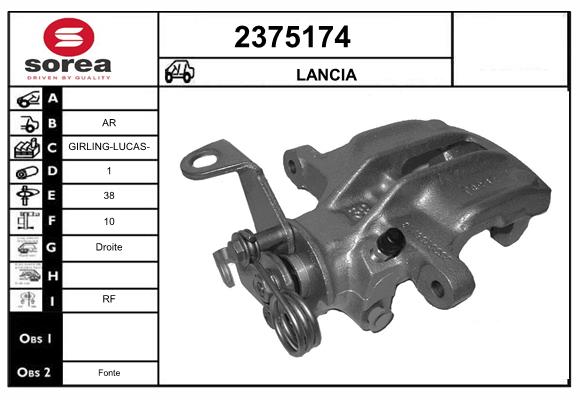 Etrier frana 2375174 EAI