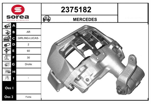 Etrier frana 2375182 EAI