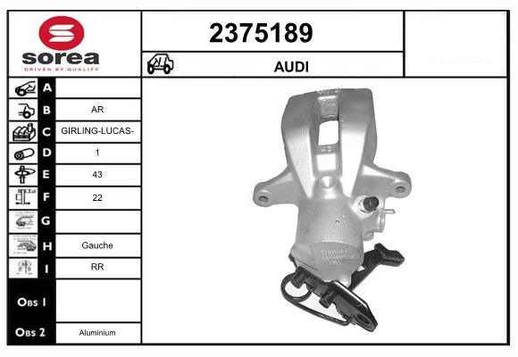 Etrier frana 2375189 EAI