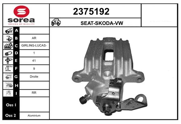 Etrier frana 2375192 EAI