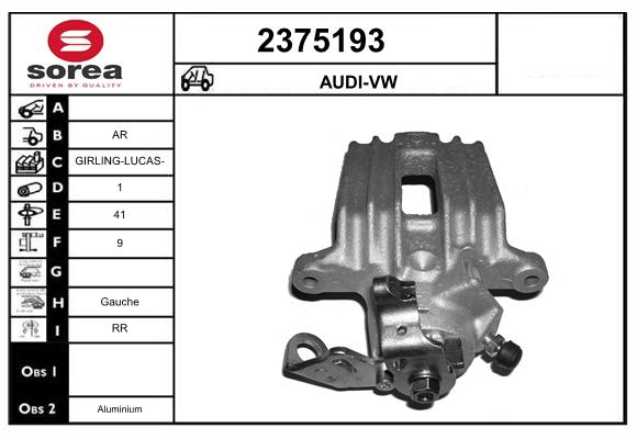 Etrier frana 2375193 EAI