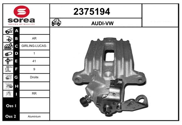 Etrier frana 2375194 EAI