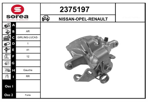 Etrier frana 2375197 EAI