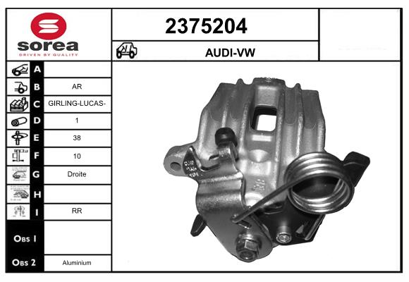Etrier frana 2375204 EAI