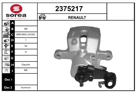 Etrier frana 2375217 EAI