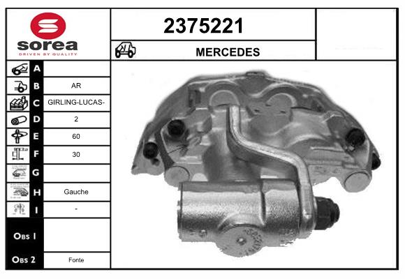 Etrier frana 2375221 EAI