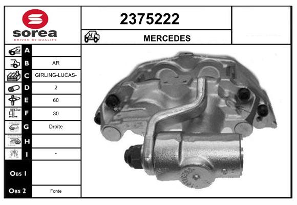 Etrier frana 2375222 EAI