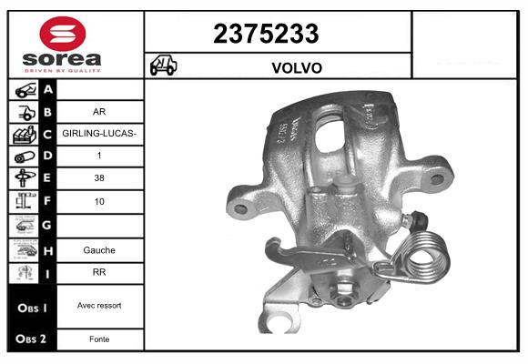Etrier frana 2375233 EAI