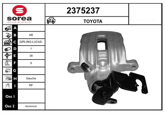 Etrier frana 2375237 EAI
