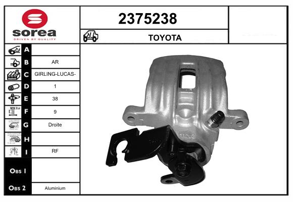 Etrier frana 2375238 EAI