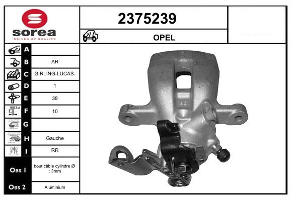 Etrier frana 2375239 EAI