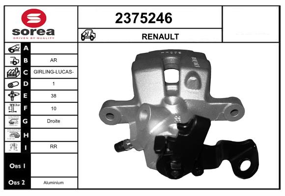 Etrier frana 2375246 EAI
