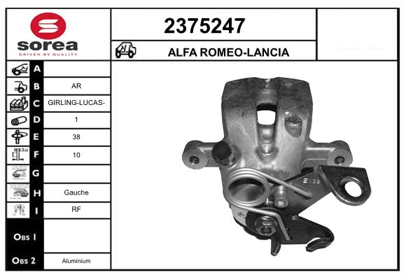 Etrier frana 2375247 EAI