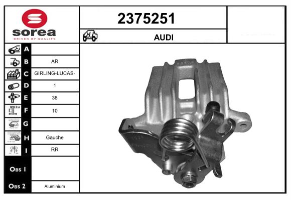 Etrier frana 2375251 EAI