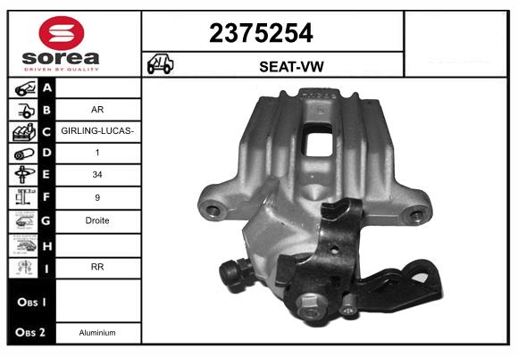 Etrier frana 2375254 EAI
