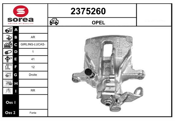 Etrier frana 2375260 EAI