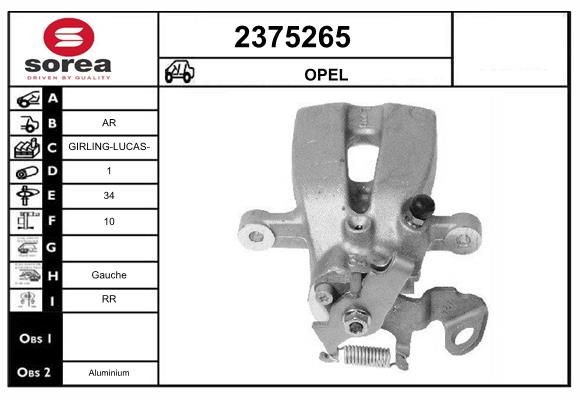 Etrier frana 2375265 EAI