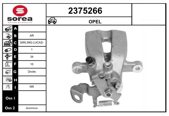 Etrier frana 2375266 EAI