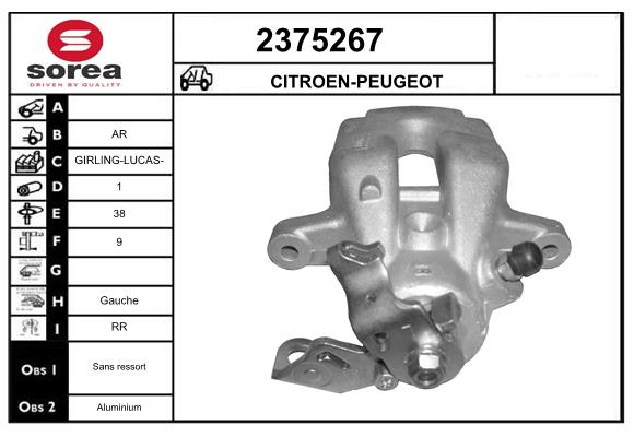 Etrier frana 2375267 EAI