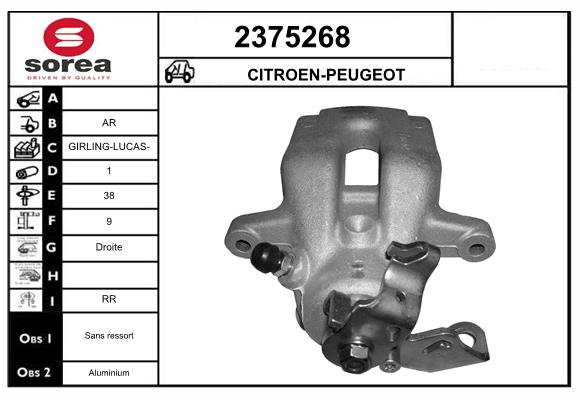 Etrier frana 2375268 EAI