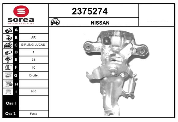 Etrier frana 2375274 EAI