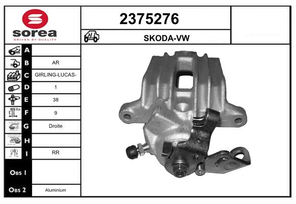 Etrier frana 2375276 EAI
