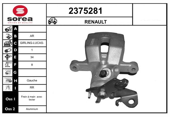 Etrier frana 2375281 EAI