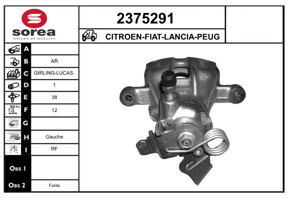 Etrier frana 2375291 EAI
