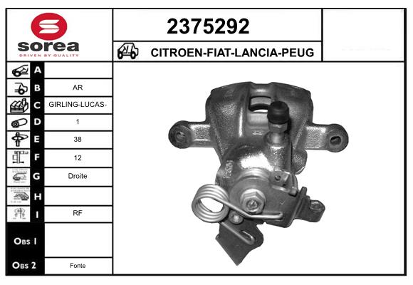 Etrier frana 2375292 EAI