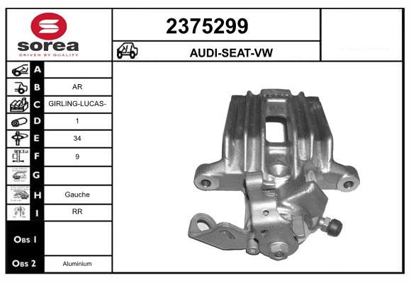 Etrier frana 2375299 EAI