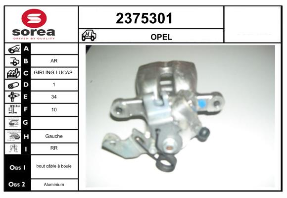 Etrier frana 2375301 EAI