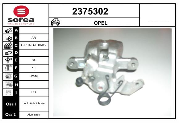 Etrier frana 2375302 EAI