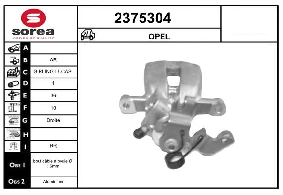Etrier frana 2375304 EAI