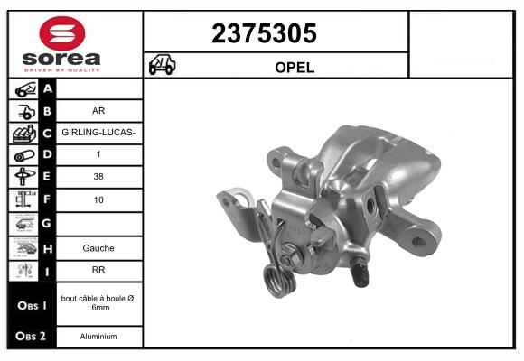 Etrier frana 2375305 EAI