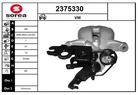 Etrier frana 2375330 EAI
