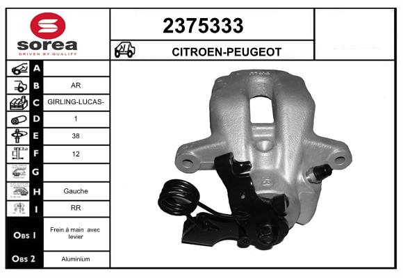 Etrier frana 2375333 EAI