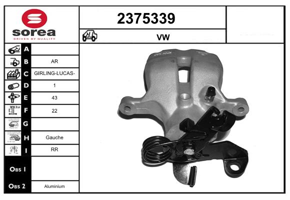 Etrier frana 2375339 EAI