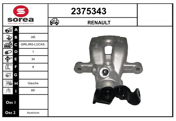 Etrier frana 2375343 EAI