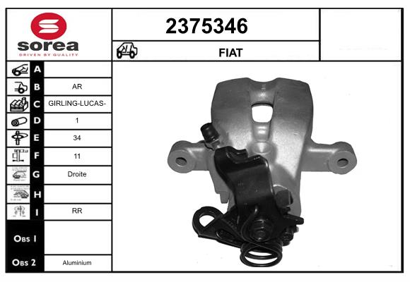 Etrier frana 2375346 EAI