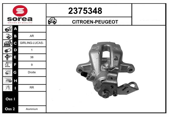 Etrier frana 2375348 EAI