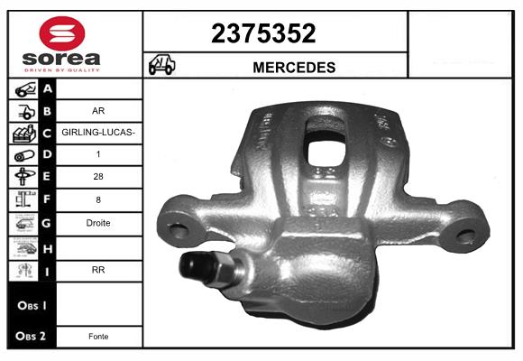 Etrier frana 2375352 EAI