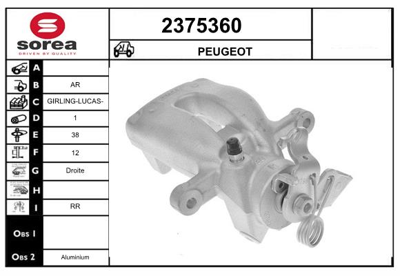 Etrier frana 2375360 EAI