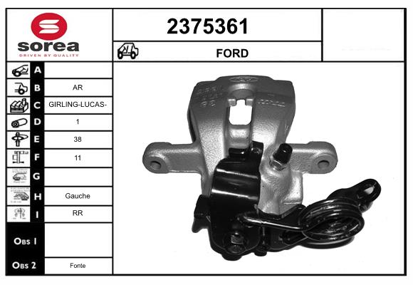 Etrier frana 2375361 EAI