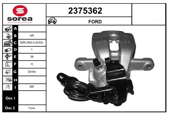 Etrier frana 2375362 EAI