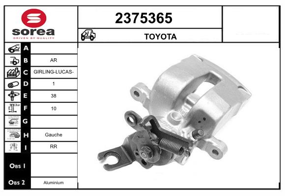 Etrier frana 2375365 EAI