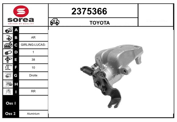 Etrier frana 2375366 EAI