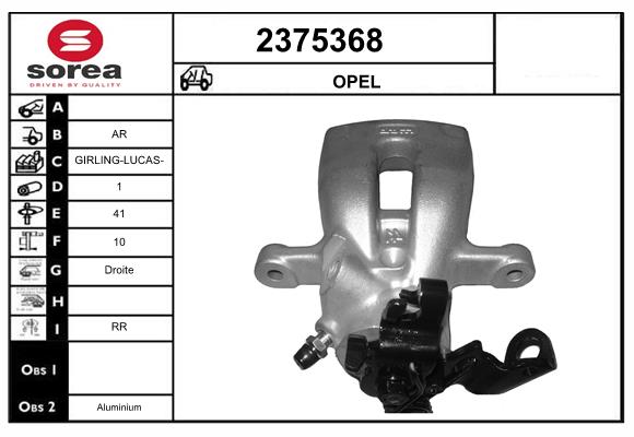 Etrier frana 2375368 EAI